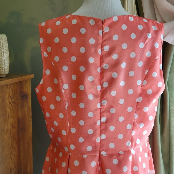 Liz Claiborne | Retro Fit/Flare Polka Dot Dress - Picture 6 of 6